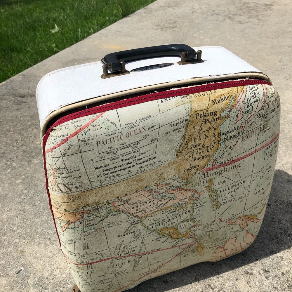 Vintage map bowling ball case by matchmaker - Picture 2 of 13